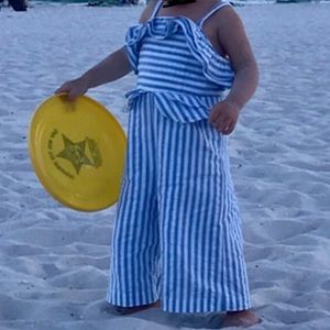 The most adorable seersucker romper EVER